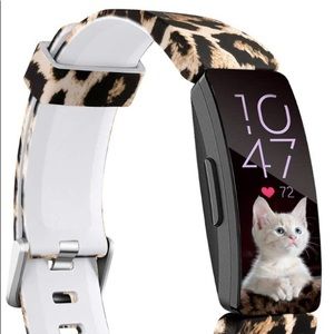 Fitbit Inspire leopard print band